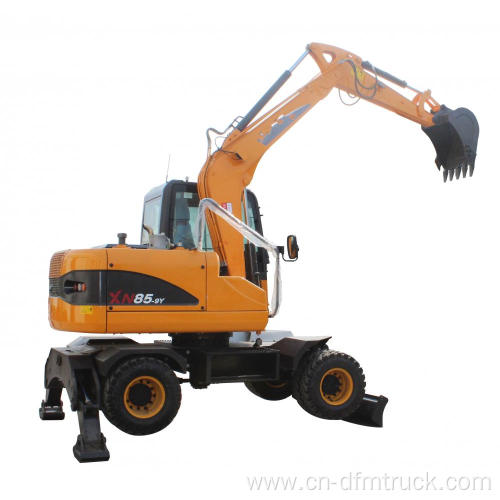 8 tons wheel excavator with 0.3CBM bucket